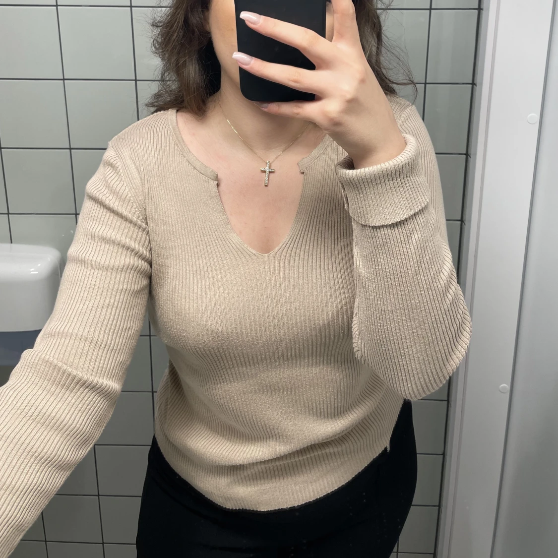 Ribbstickad tröja NA-KD - 90