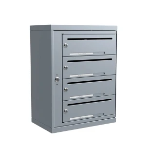 Lynx Liggande 1×4 fack - Svensktillverkad fastighetsbox med högsta säkerhetsklass. 