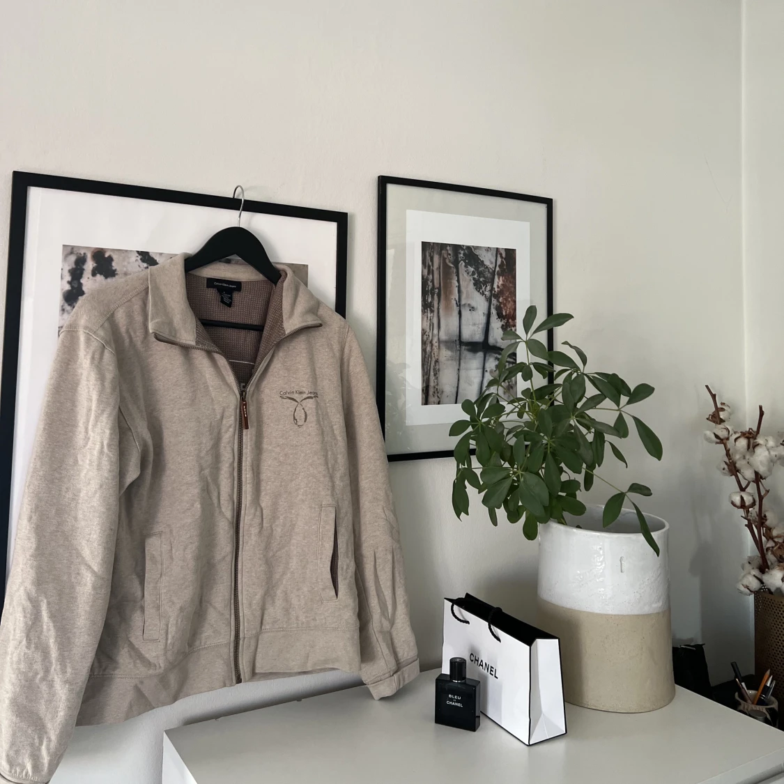 Vintage Calvin Klein zip tröja - 90