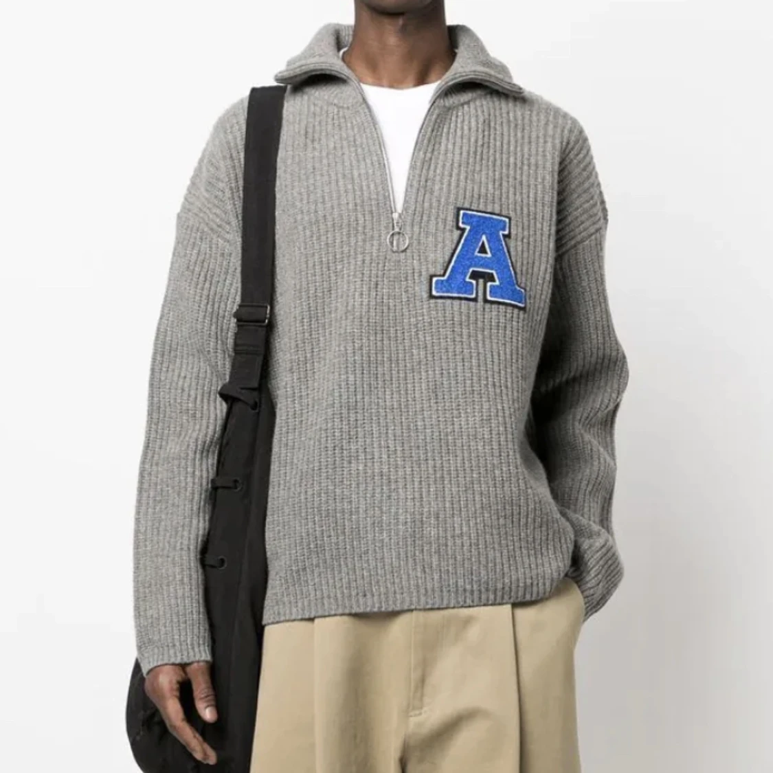 Arigato team half-zip knitted sweatshirt