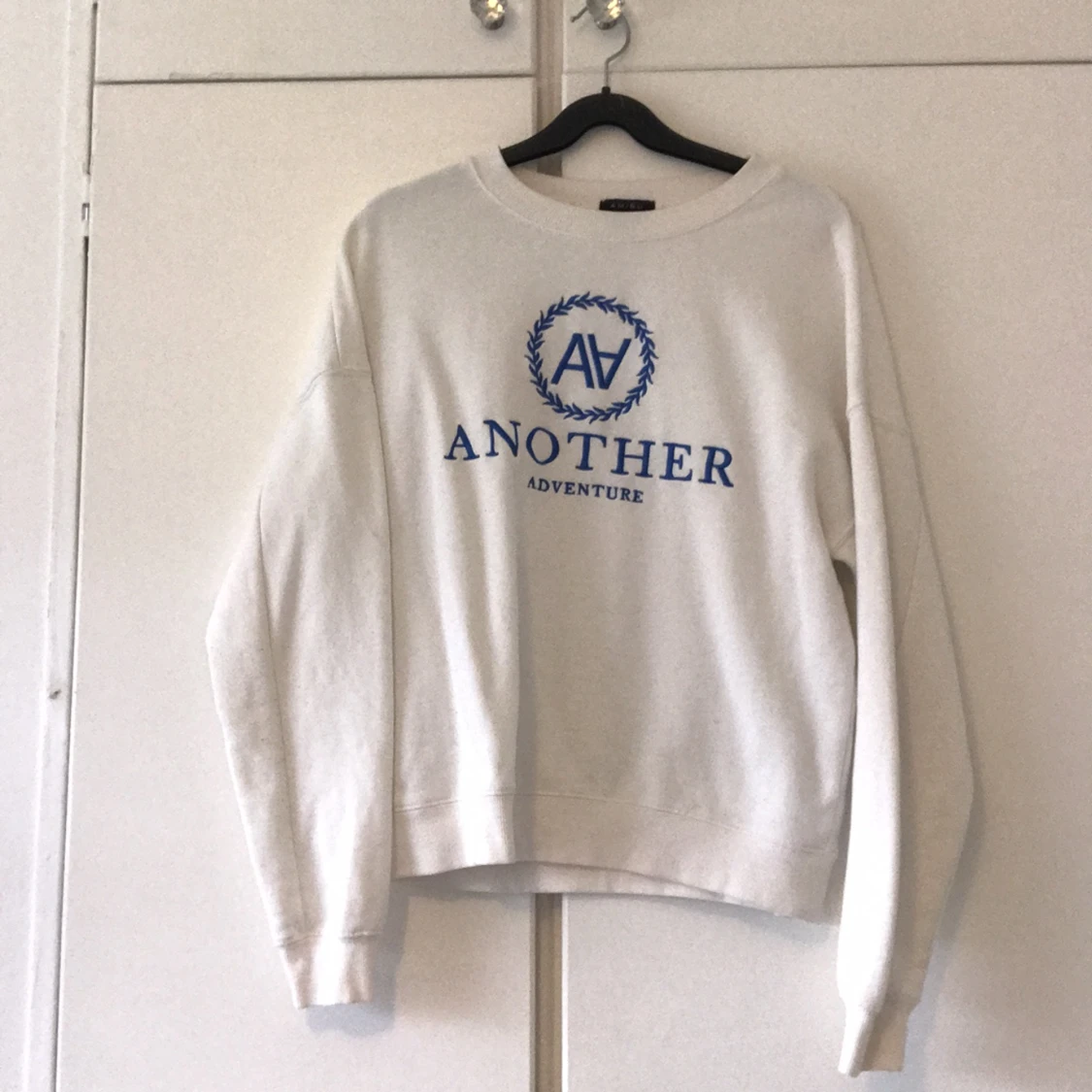 Vit sweat-shirt