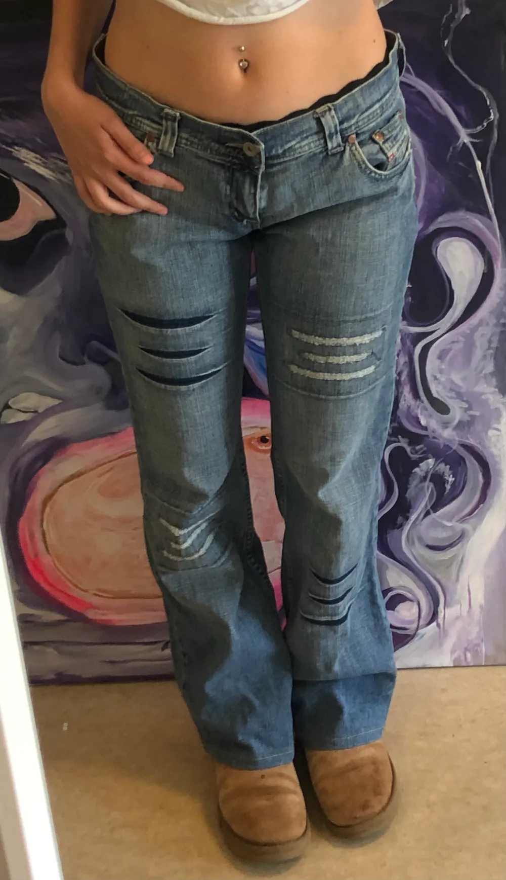 Diesel jeans som jag köpte secondhand, inte min stil längre men jetteeee coola (size 32) använd gärna köp nu ! !  . Jeans & Byxor.