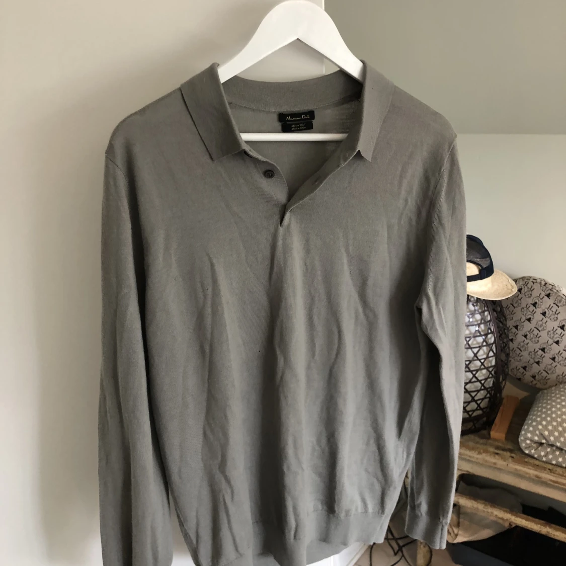 Massimo dutti kragtröja merino