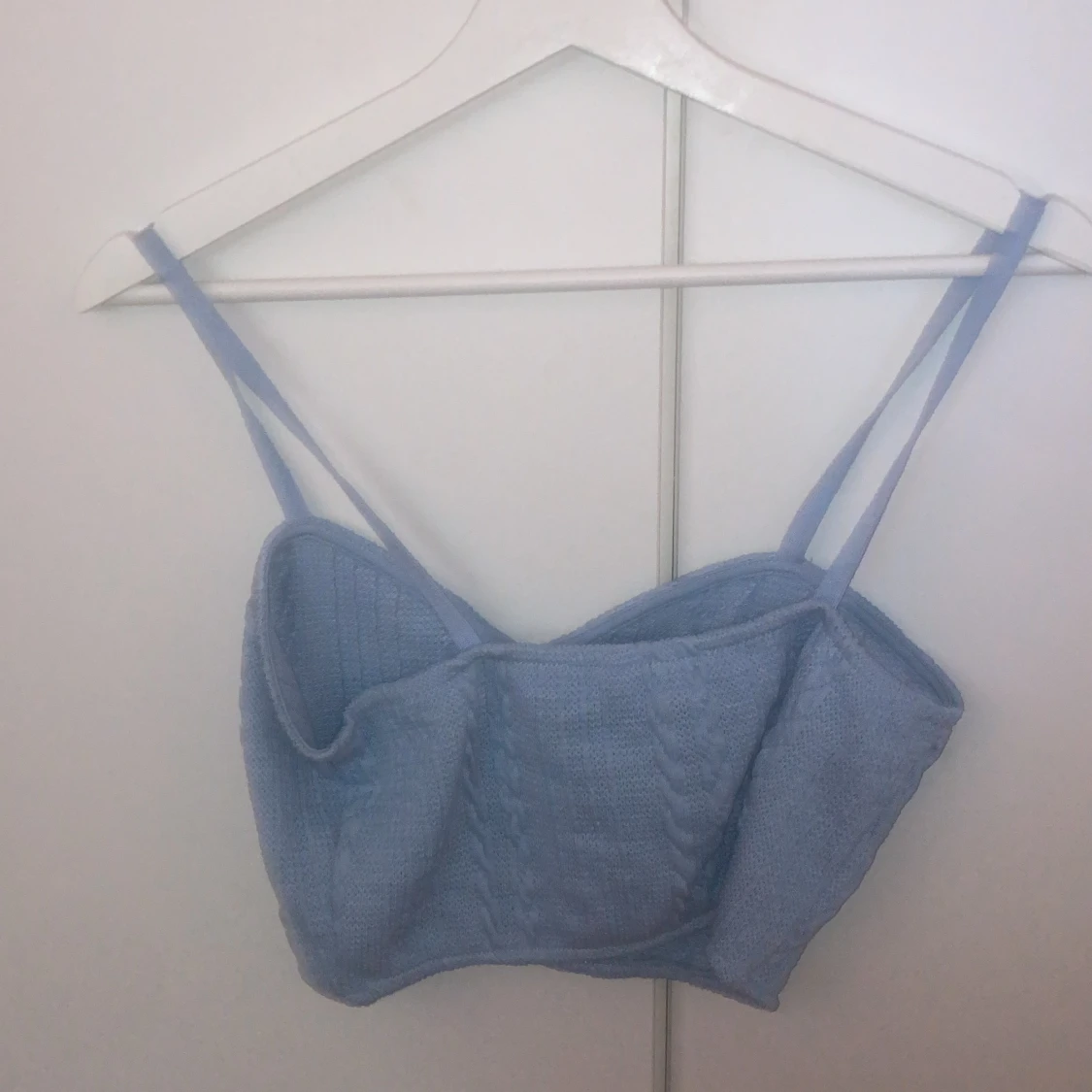 Turkos stickat linne - 91