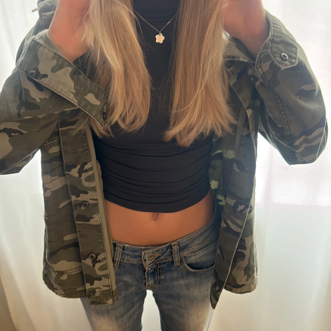 Trendig militärjacka