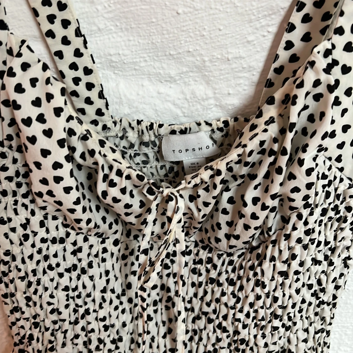 Hjärtmönstrad topp - 90