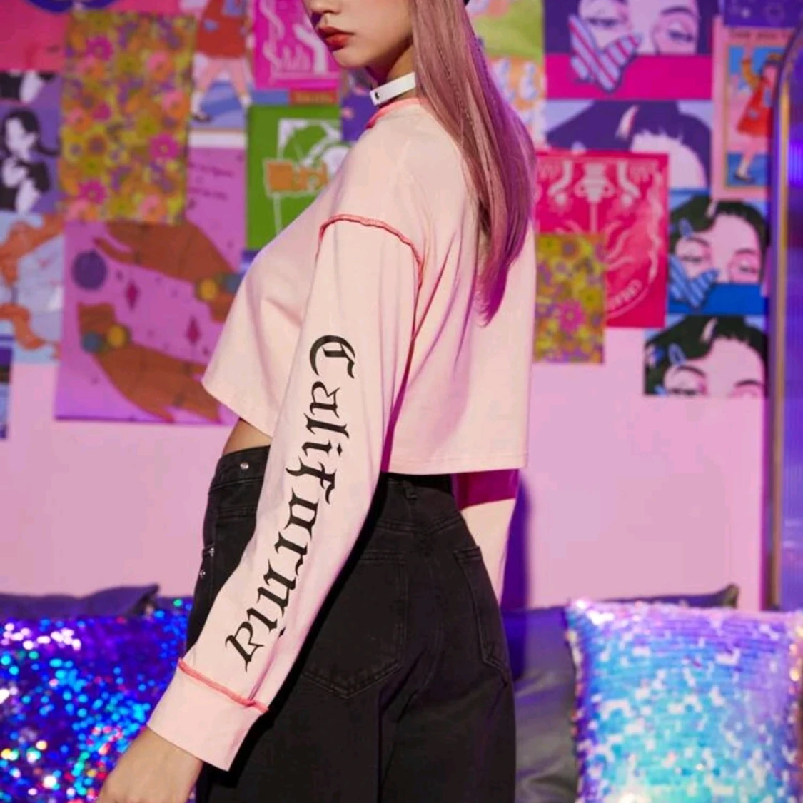 Hjärta enkel sweetshirt💕 - 91