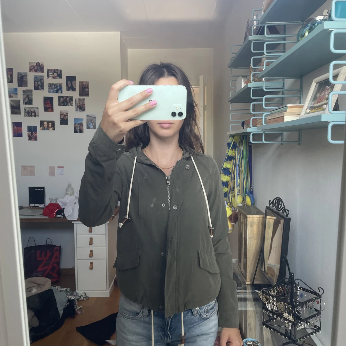 Tunn jacka med luca - 90