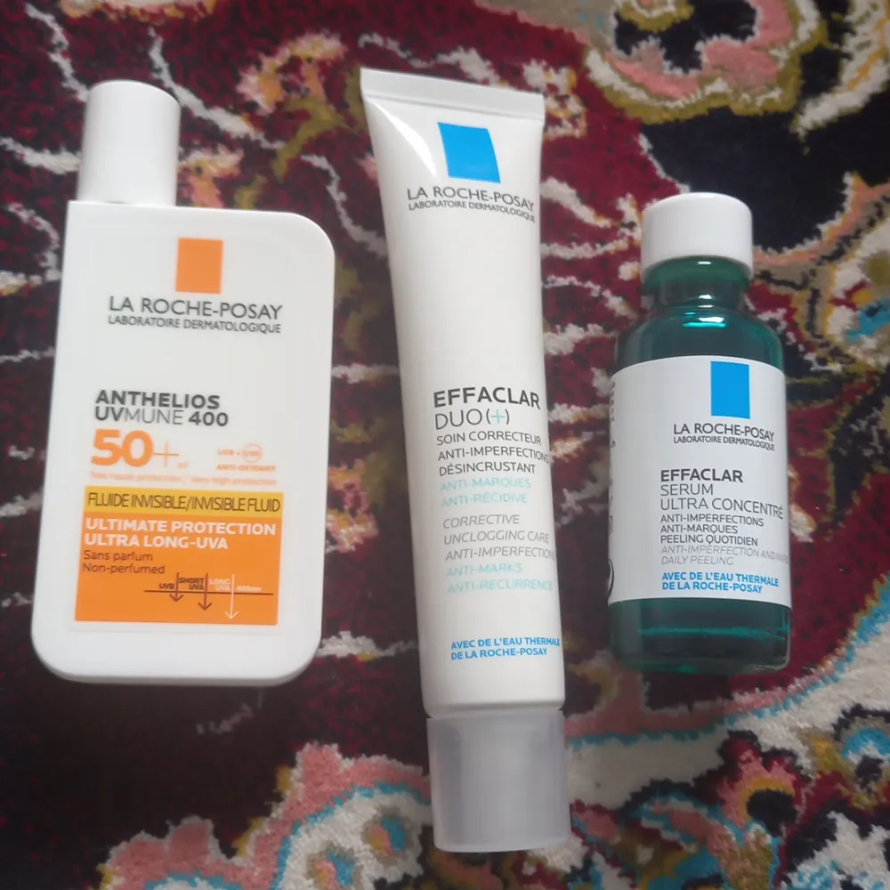 Hudvård från la Roche-Posay. Solkräm, Effaclar duo+. Övrigt.