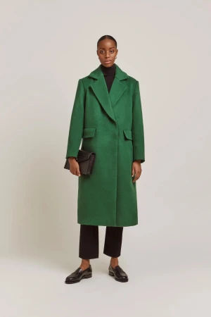 Oanvänd kappa By Malina - FREYA kappa i ullmix (grön) Nypris 4800:- oanvänd med lappar kvar. 