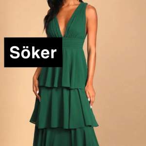Söker denna klänningen ”Amazing Evening Hunter Green Tiered Maxi Dress - Lulus”  Även liknande är av intresse!  Storlek M eller L