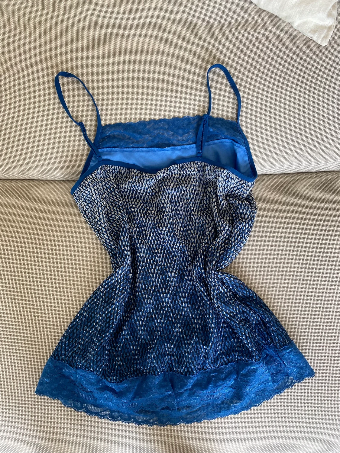 Blå vintage topp - 90