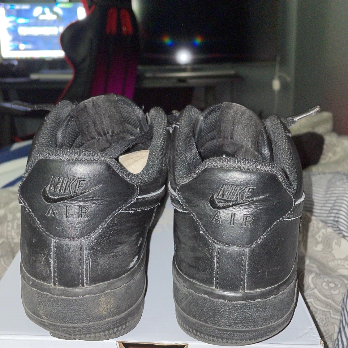 Air force 1s i svart - 91