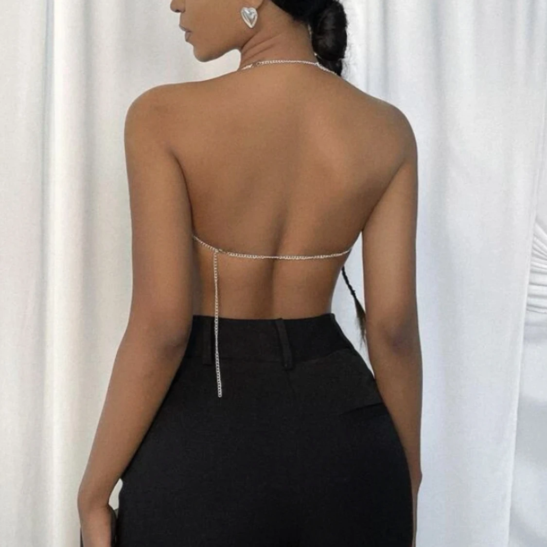 Silvrig topp i strl S - 90