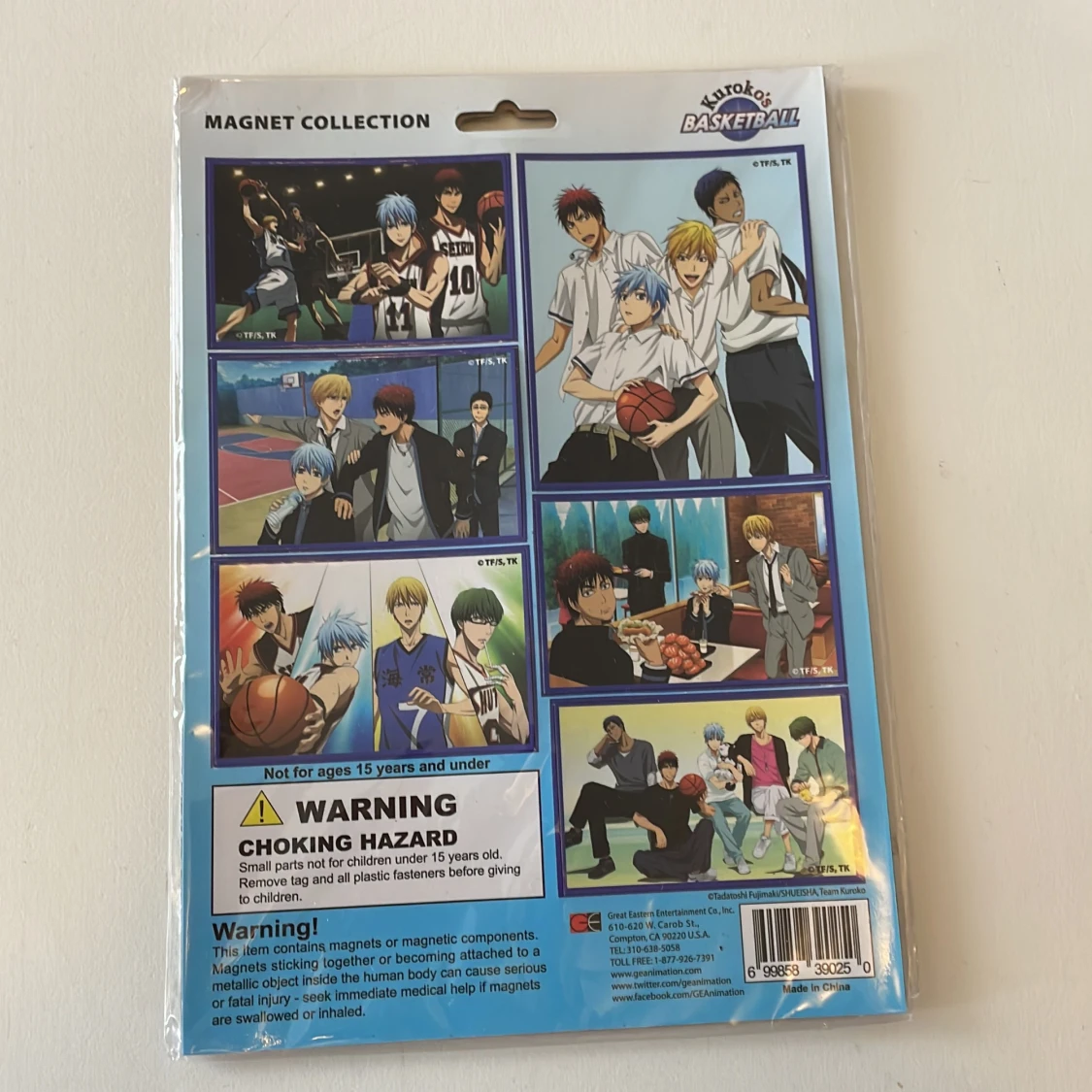 Kuroku no Basket / Kuroku’s Basketball magneter