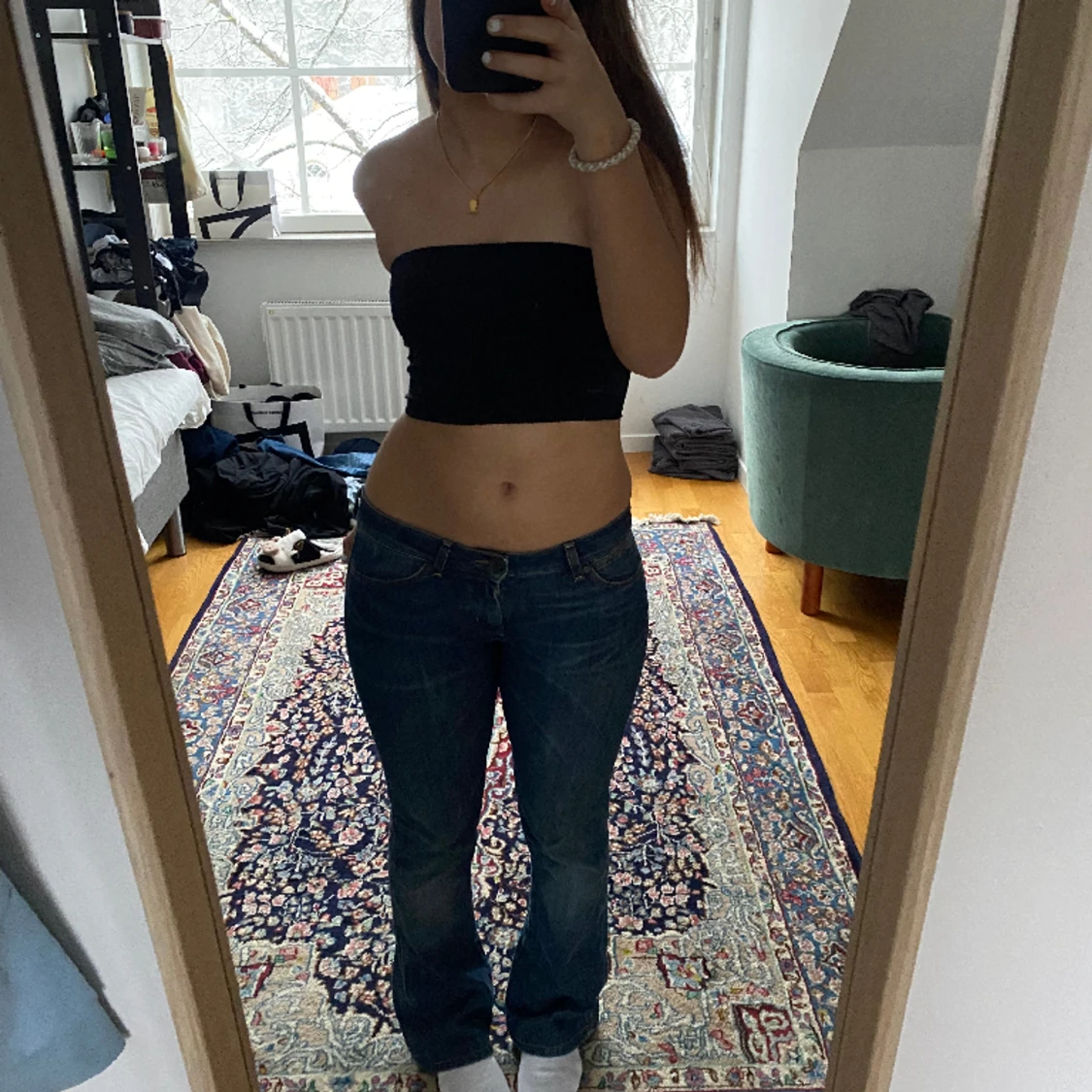 Lågmidjade jeans - 90