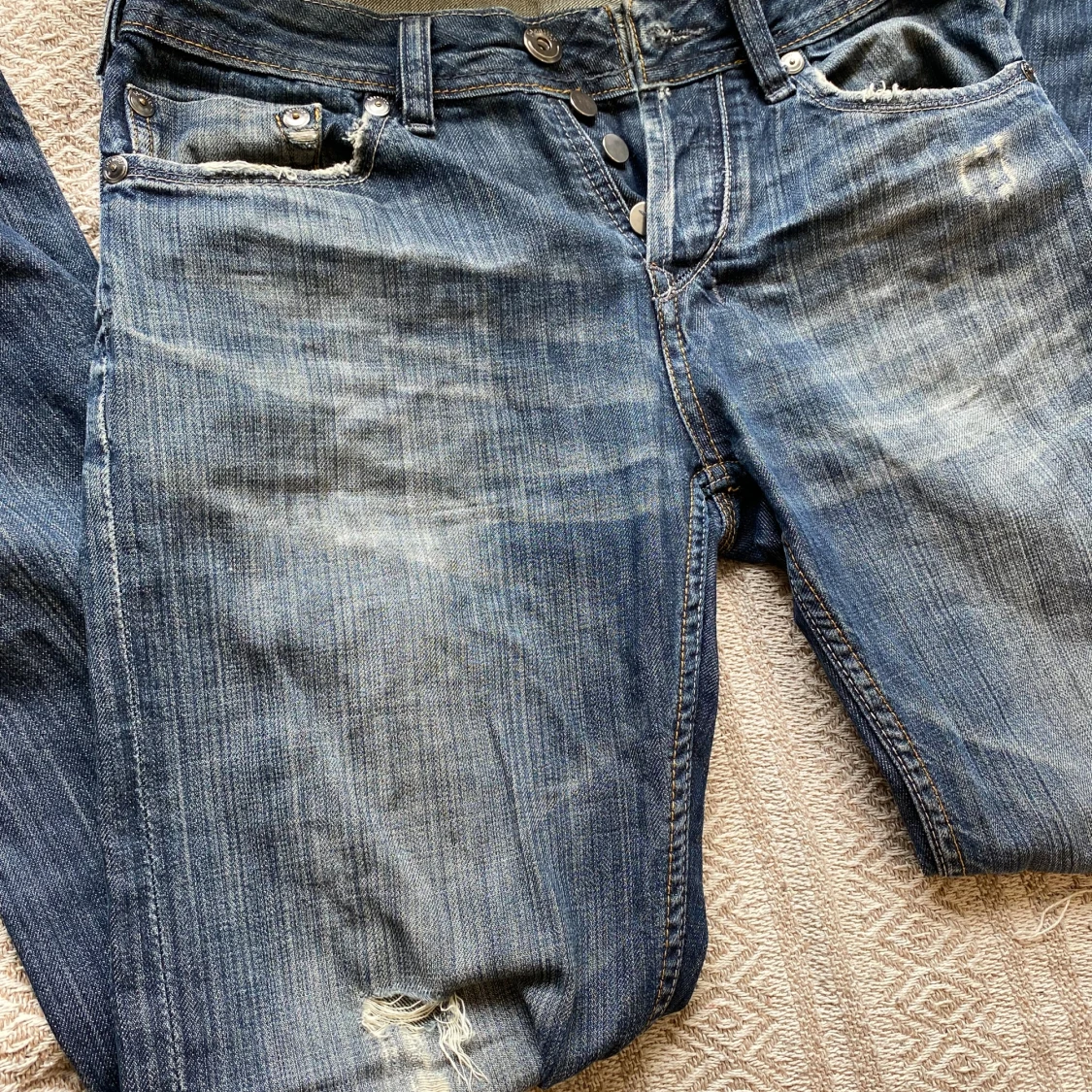 LÅGMIDJADE JEANS - 91