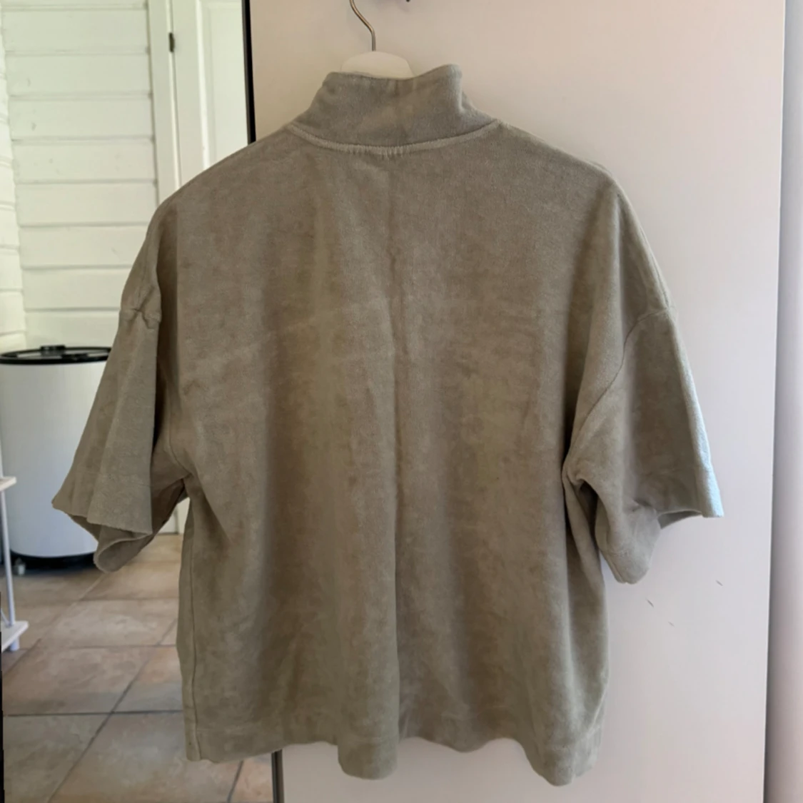 Grön frotté t-shirts  - 90