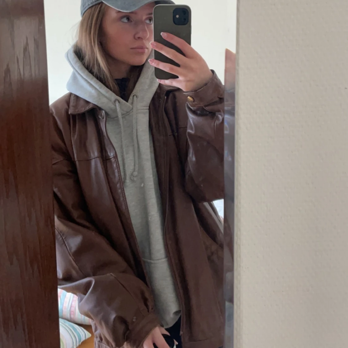 Oversized skinnjacka - 91