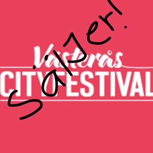 Säljer en fredagsbiljett till Västerås cityfestival då jag tyvärr inte kan gå längre. Kontakta mig privat om du är intresserad. Säljer även en tordagsbiljett, går att köpa båda!