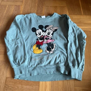 Långärmad  - Grön långärmad tröja med Musse och Mimmi på 