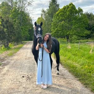 Balklänning ❤️ - använda en gång super fin och säljs inte längre storlek 34 från vila super fin ny pris 1300kr mitt pris 500kr