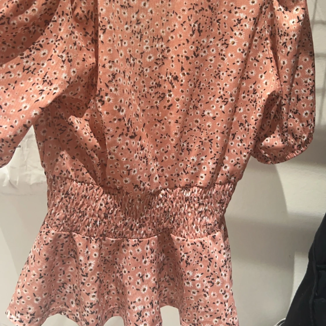 Rosa blommig topp - 90