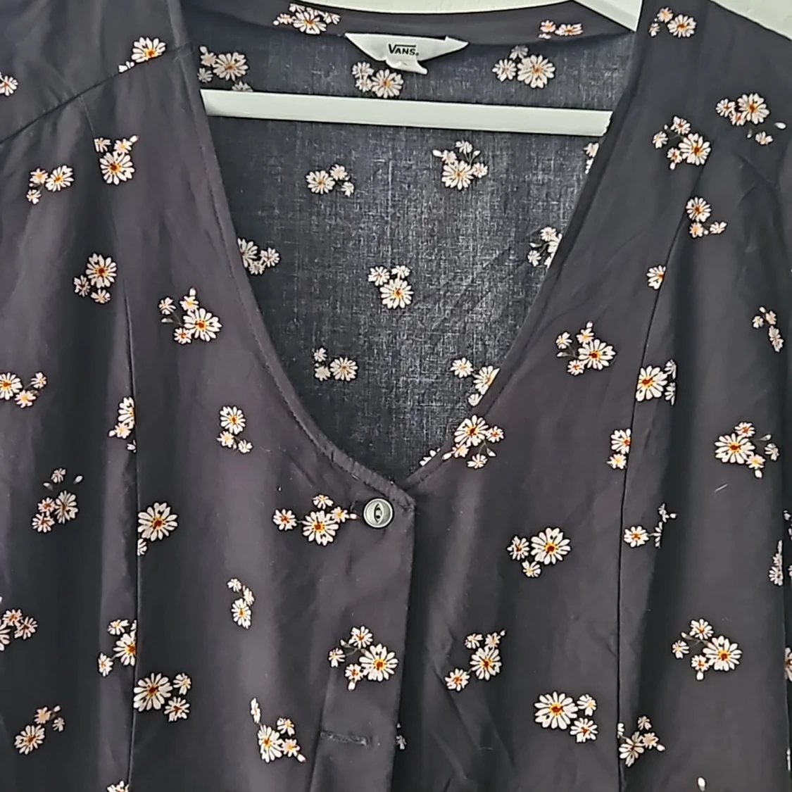 Kortärmad blommig klänning - 92