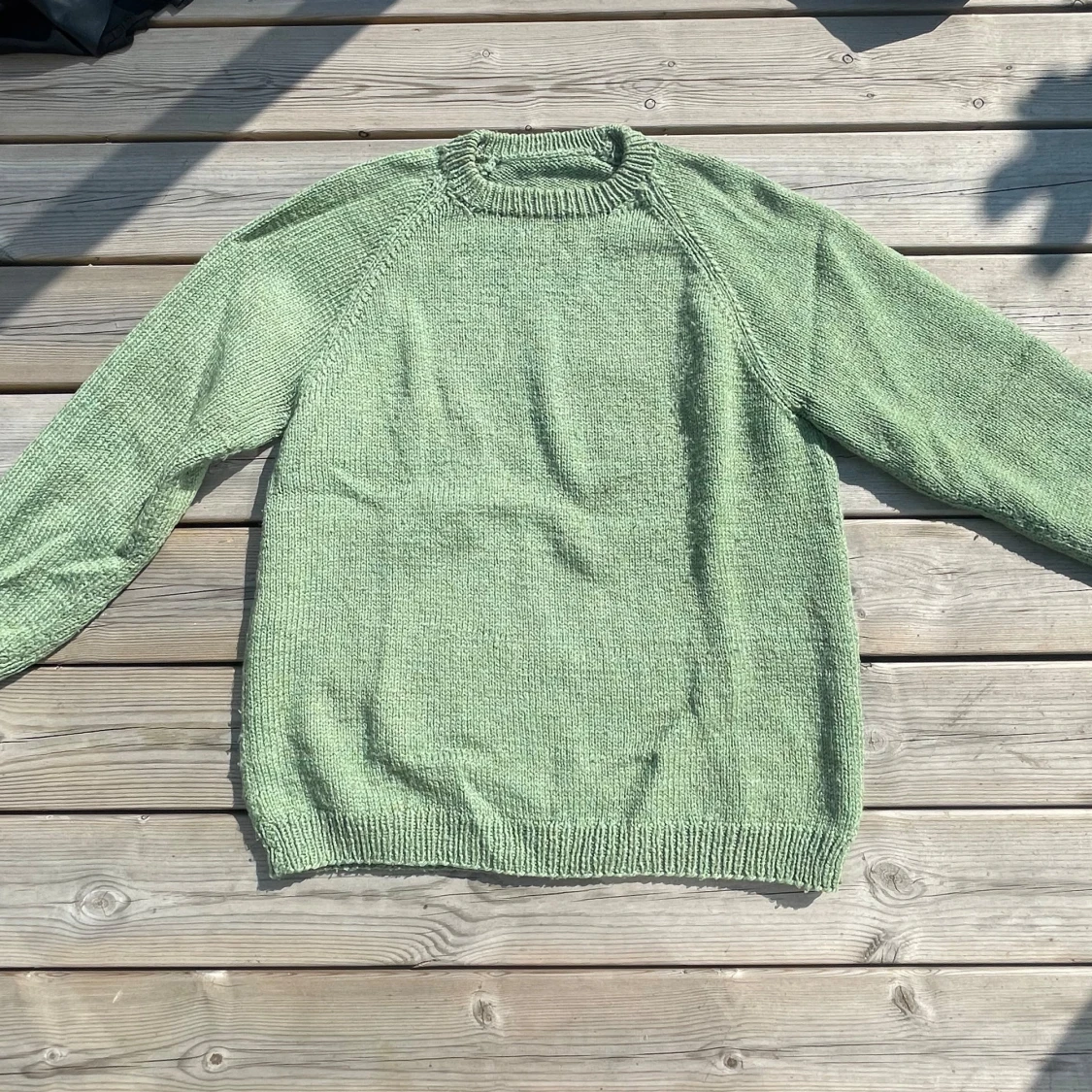 Grön stickade tröja - 90