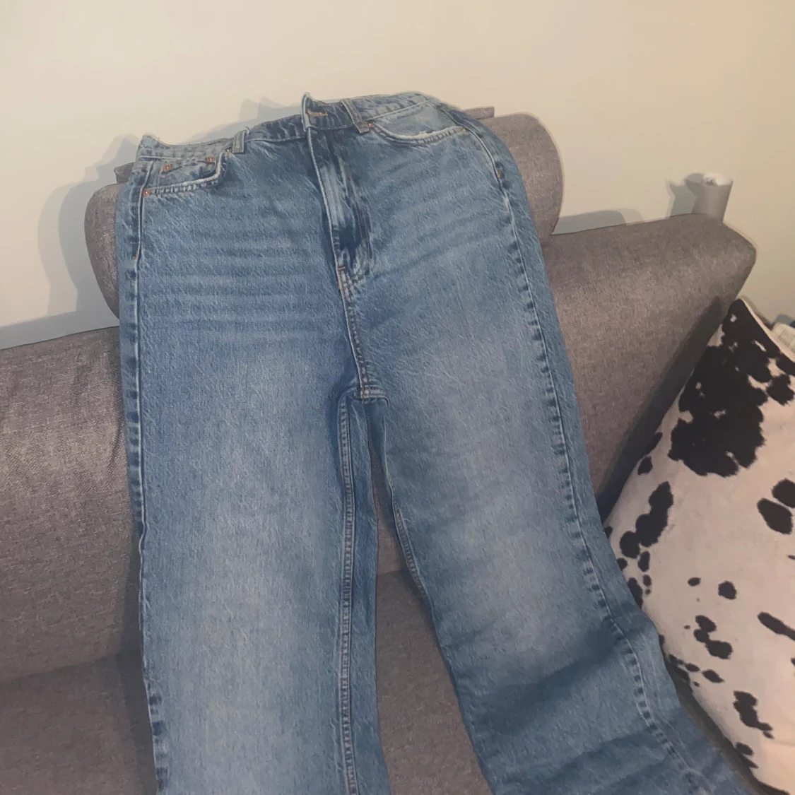 Blåa jeans