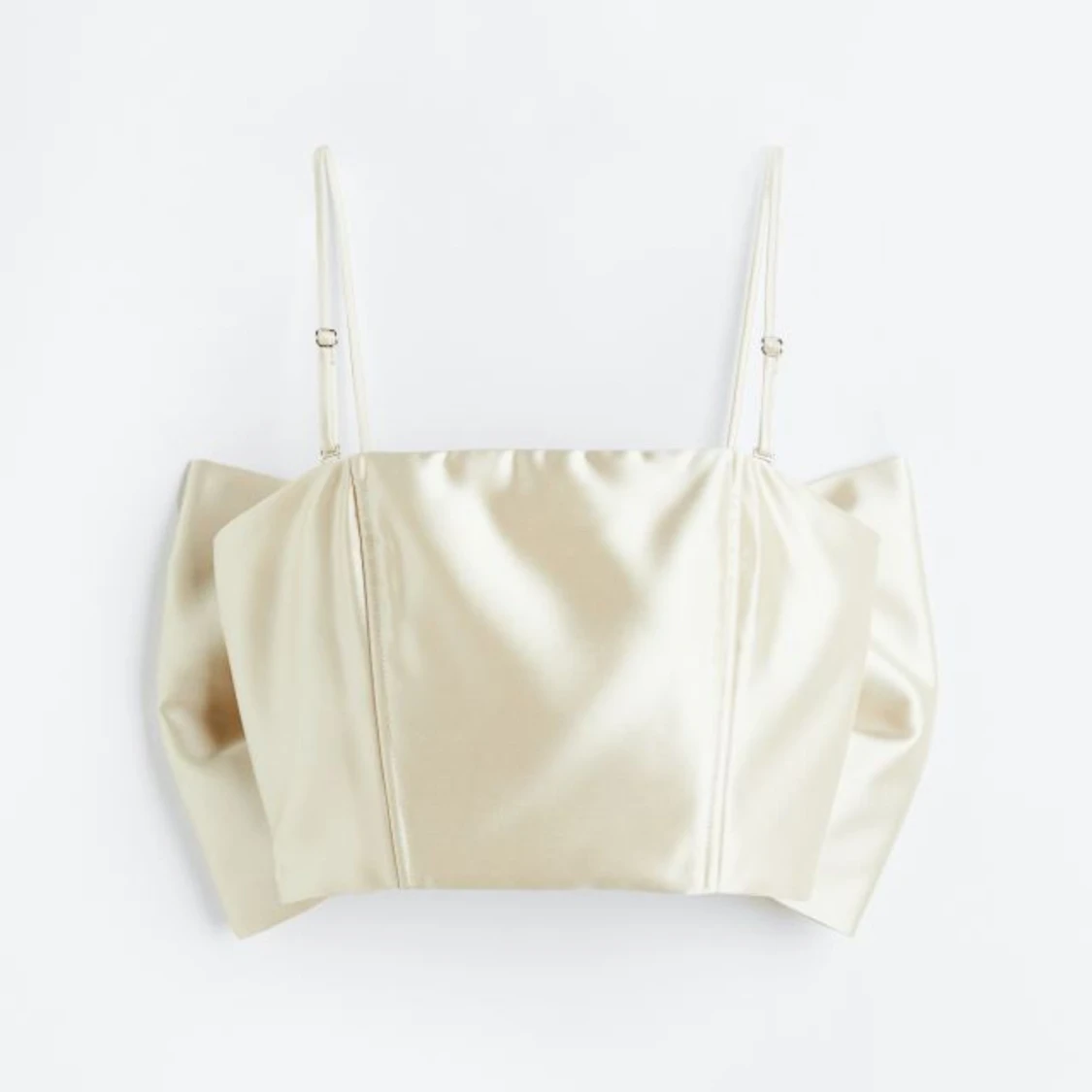 Crop top med rosett - 90