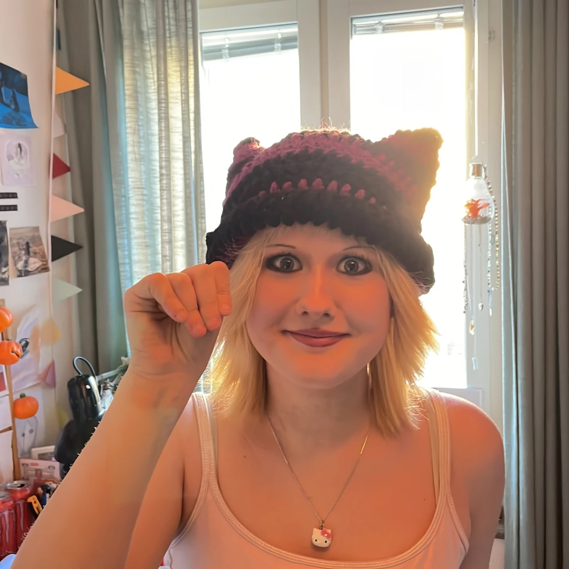Cat beanie😝😝 - 93