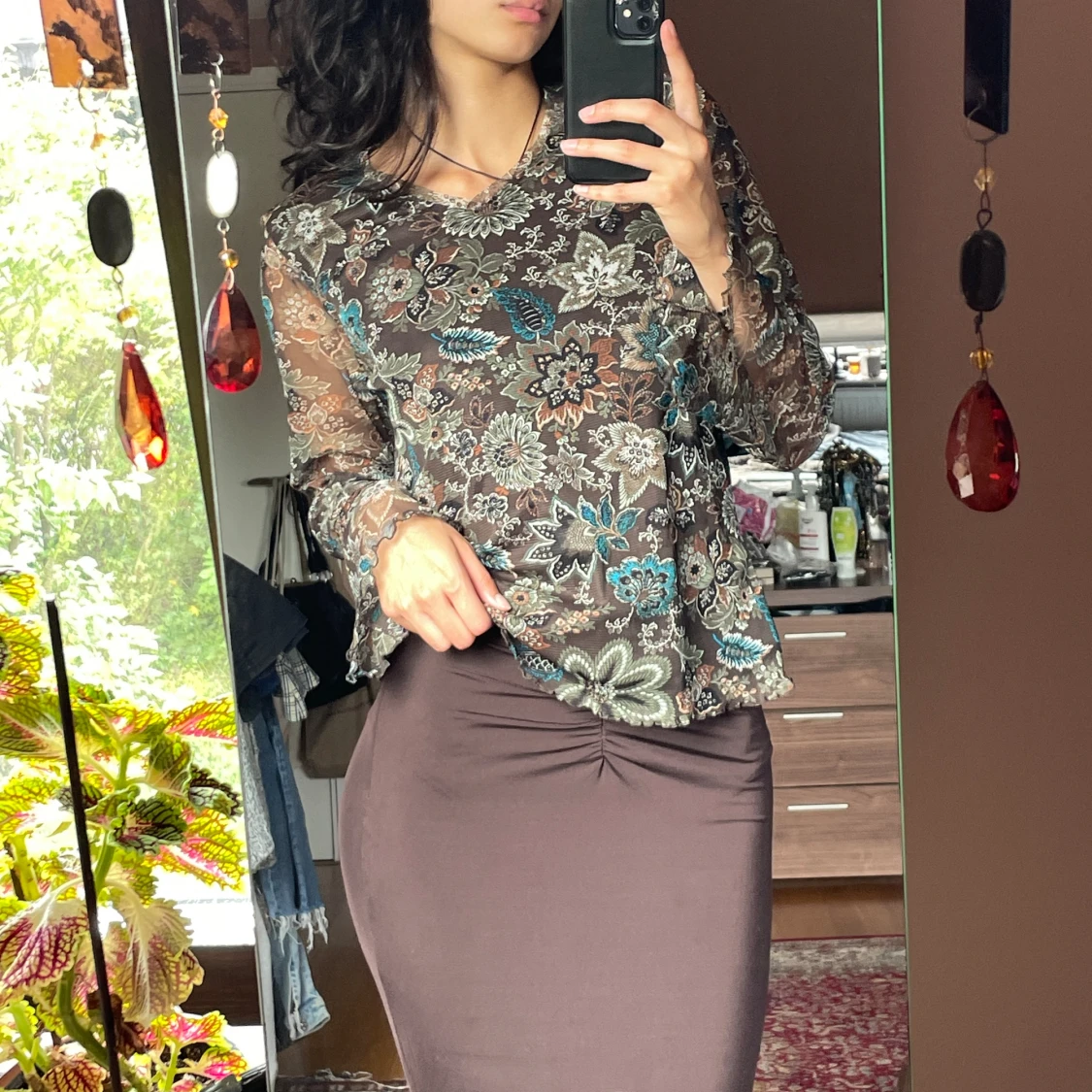 Bohemisk långärmad tröja