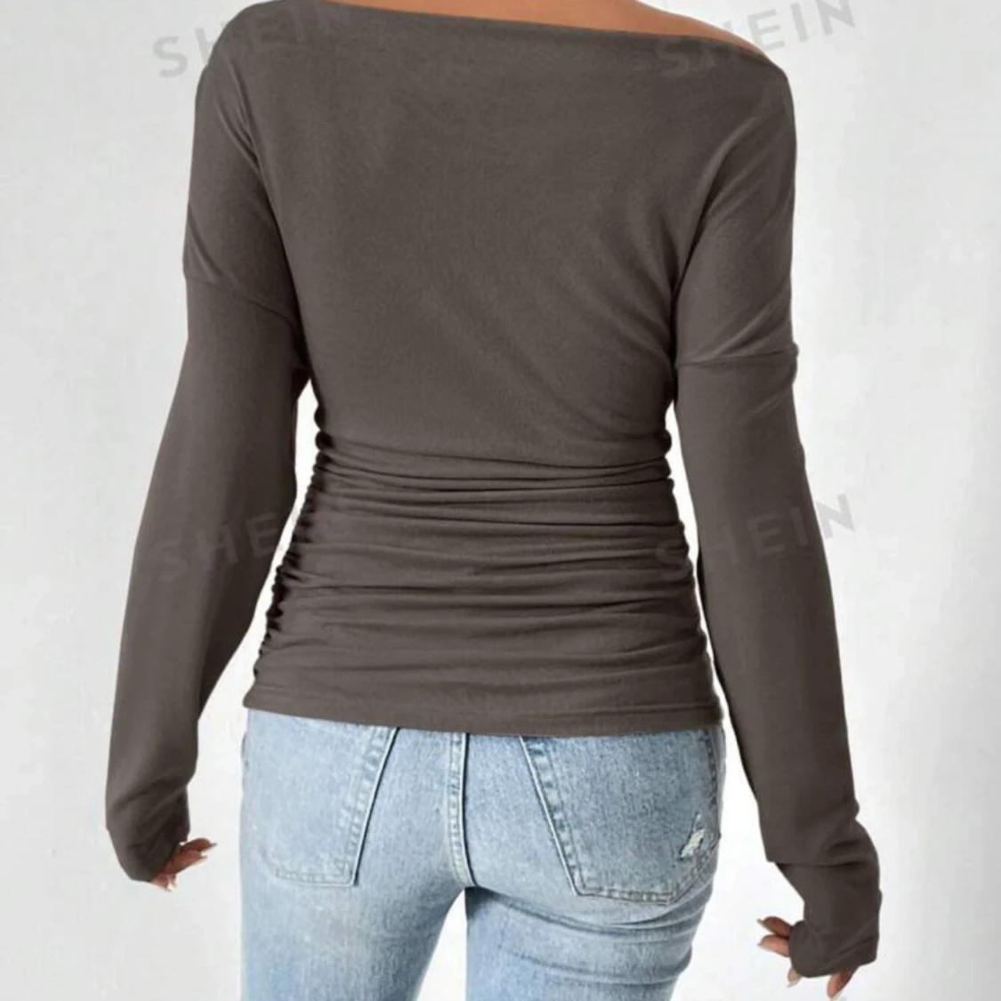 Grå långärmad topp - 91
