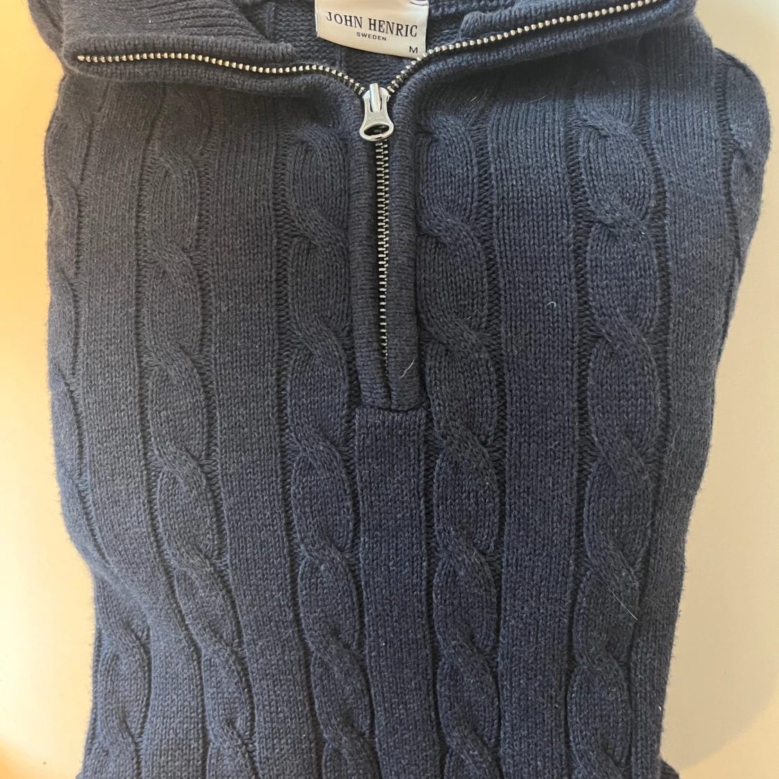 Zip stickad tröja  - 91