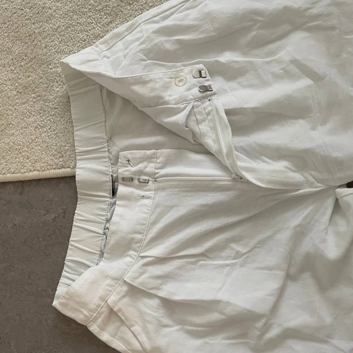 Vita linnebyxor - 90