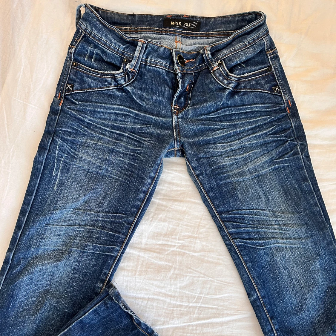 Lågmidjade bootcut jeans - 90