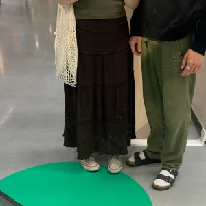 Brun Långkjol - Superfin lång brun kjol.  Köpt secondhand för något år sedan 