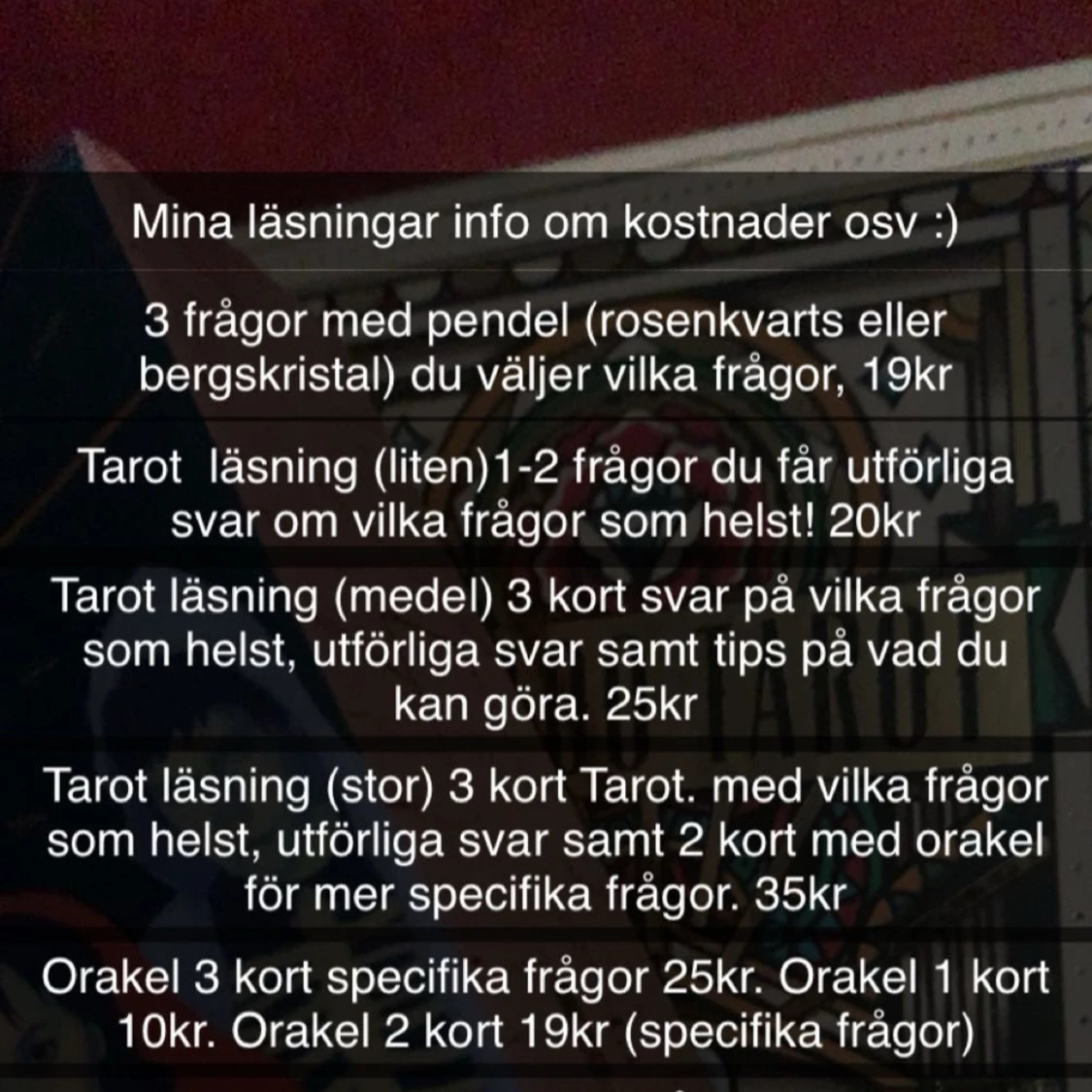Läsningar tarot samt annat! - 33