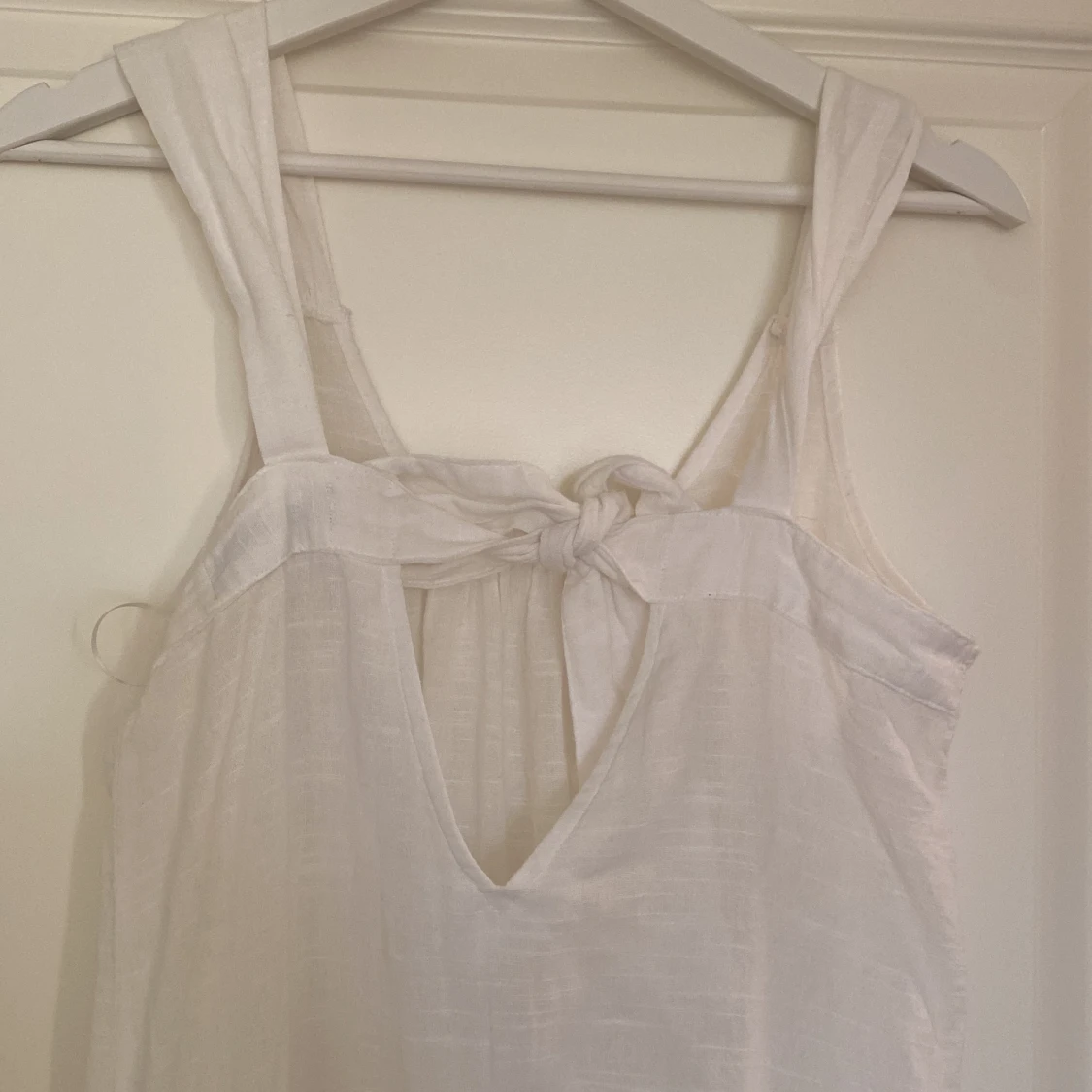 Vit sommar klänning  - 90