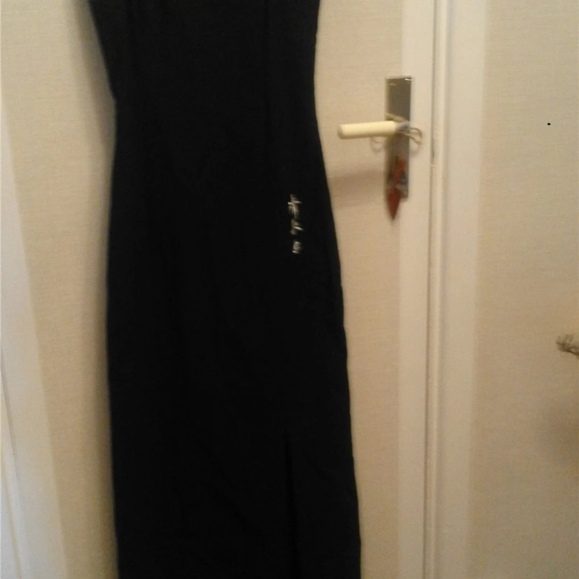 POURQOI PAS Svart klänning med slits Strl 38 / M