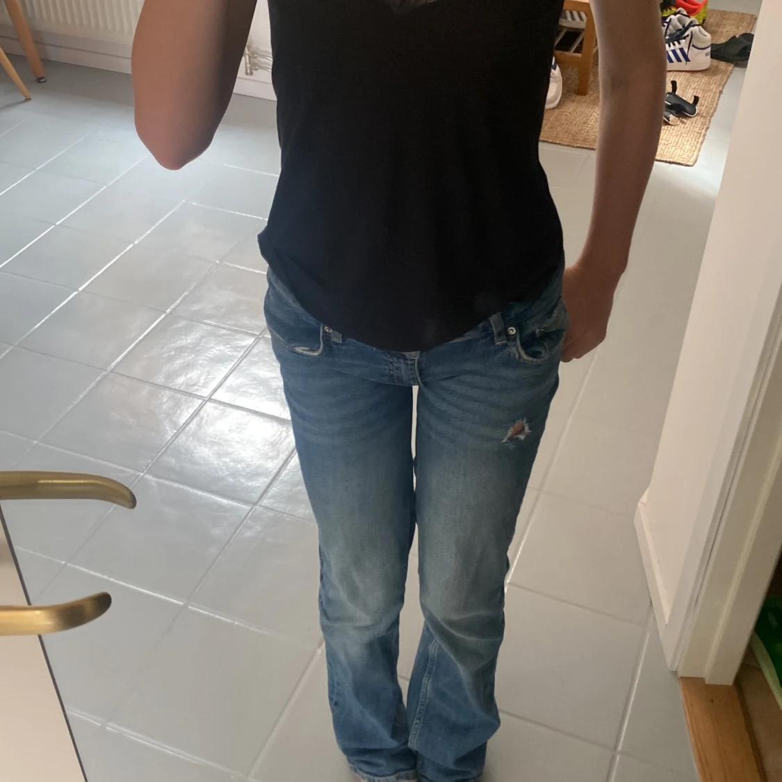Lågmidjade jeans