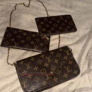 Äkta Louis Vuitton väska  - Modell: Félicie Pochette Original pris: 14500kr= 1500 USD Bra skick men kom tyvärr aldrig till användning