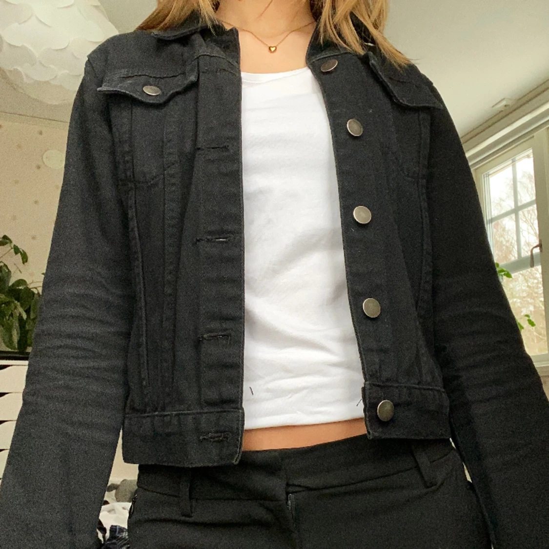 Svart jeansjacka  - 91