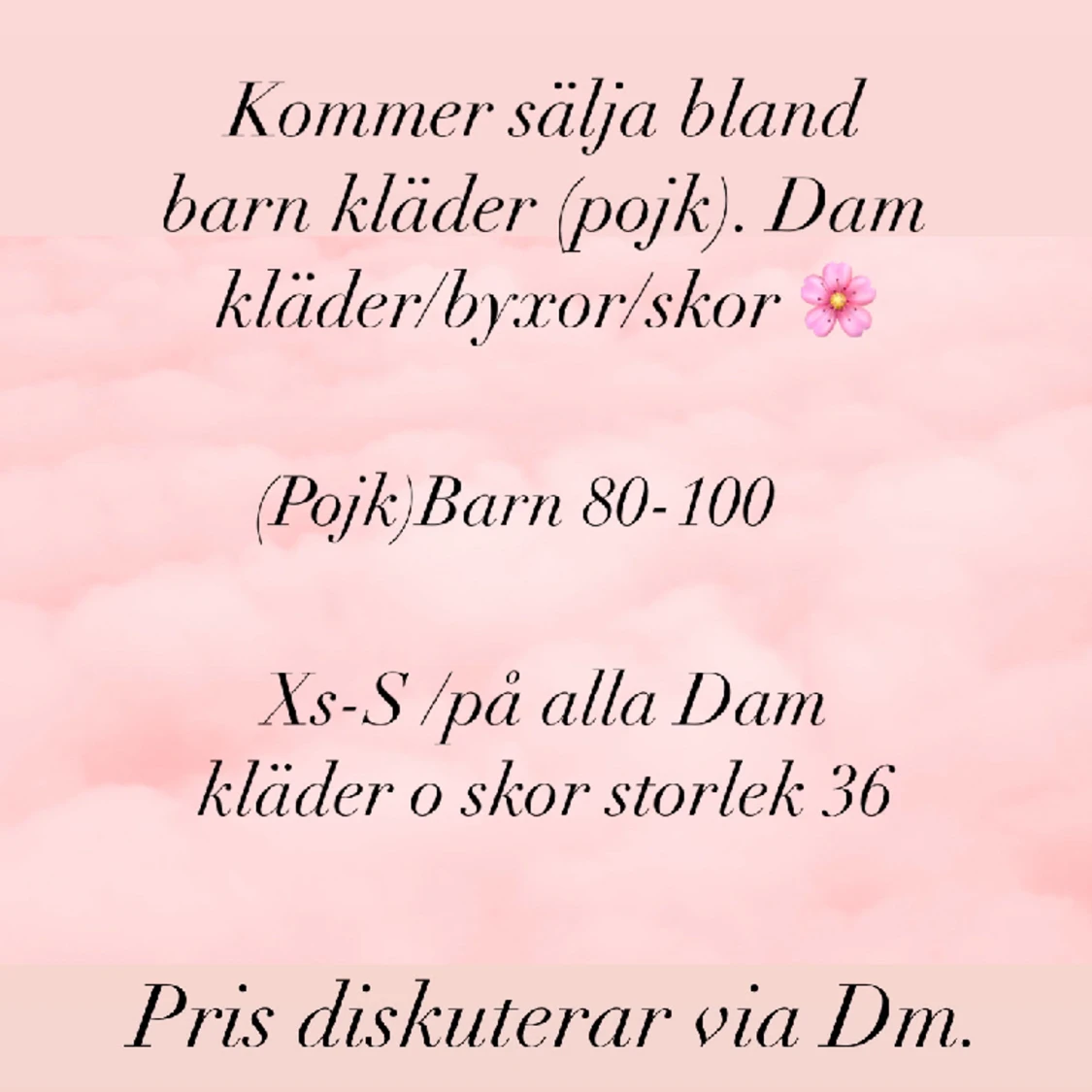 Från Barn/DamKläder/skor .🌸