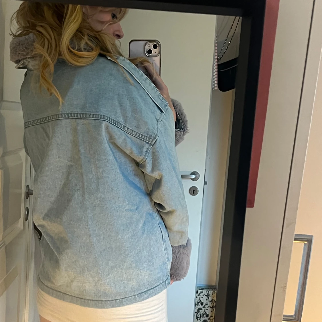 Jeansjacka med päls 💙🩶 - 91