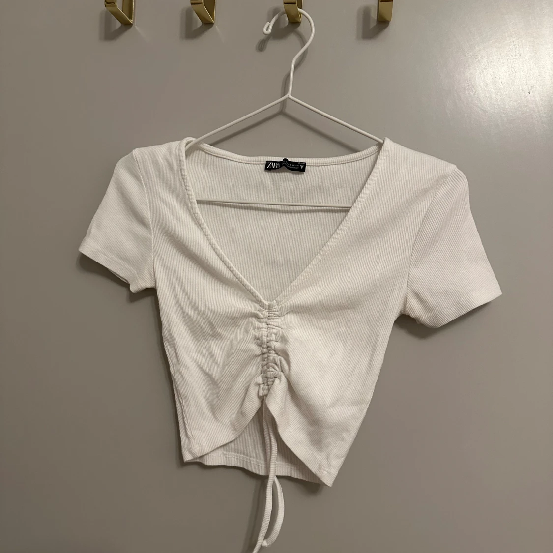 Likadan topp i svart och vit från Zara