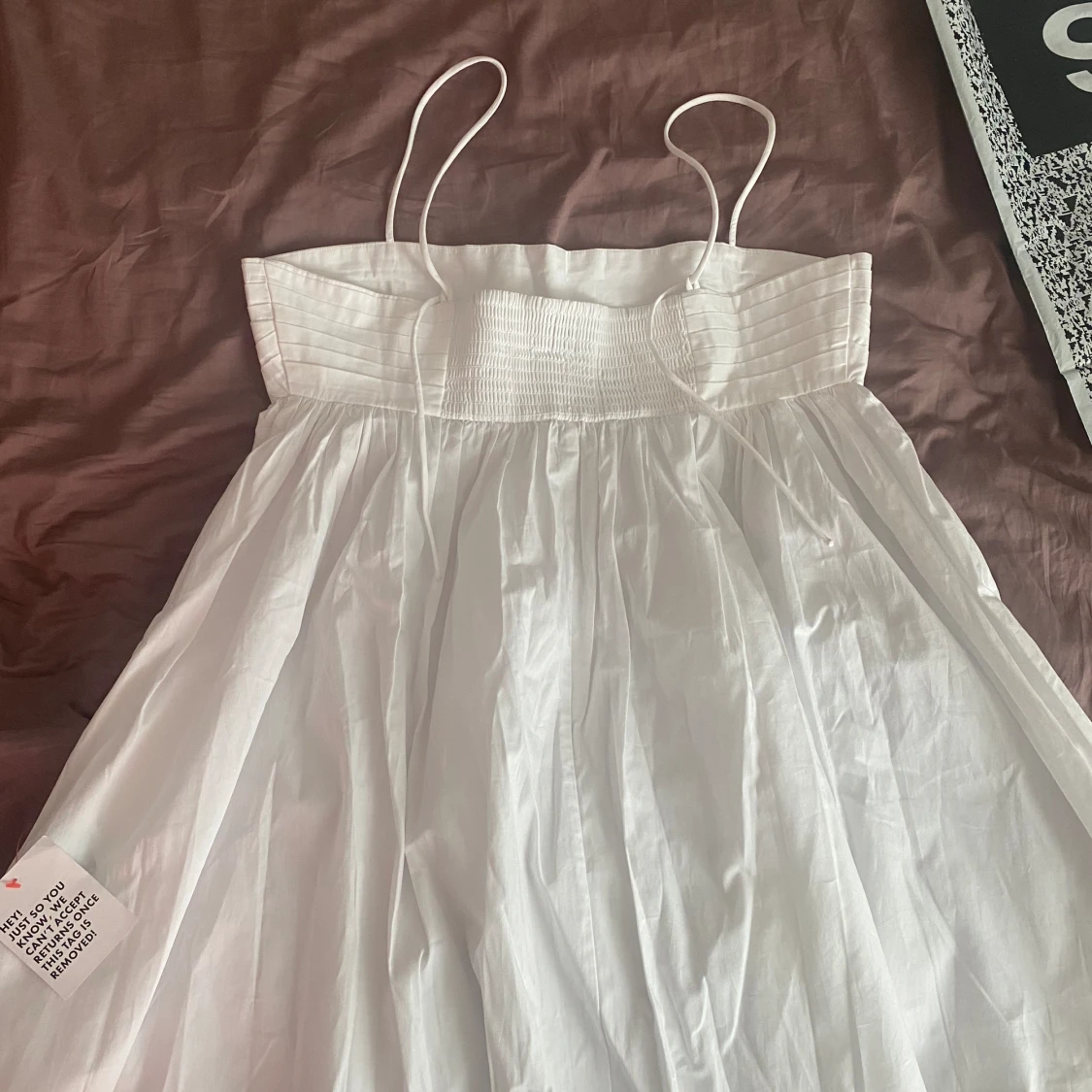 Vit sommarklänning i minilängd  - 91