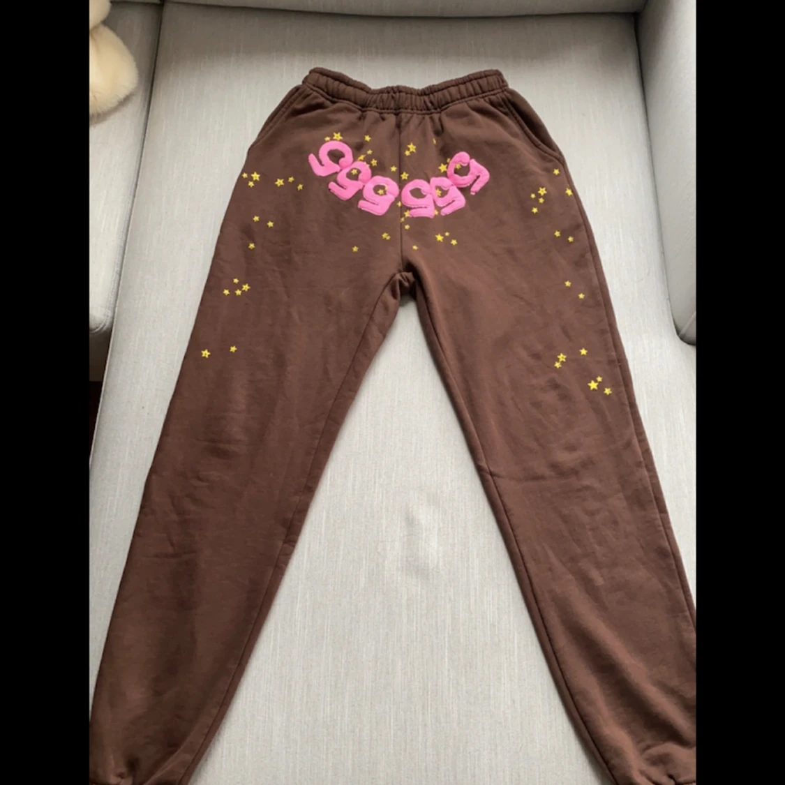 Brun sp5der hoodie och byxor - 90