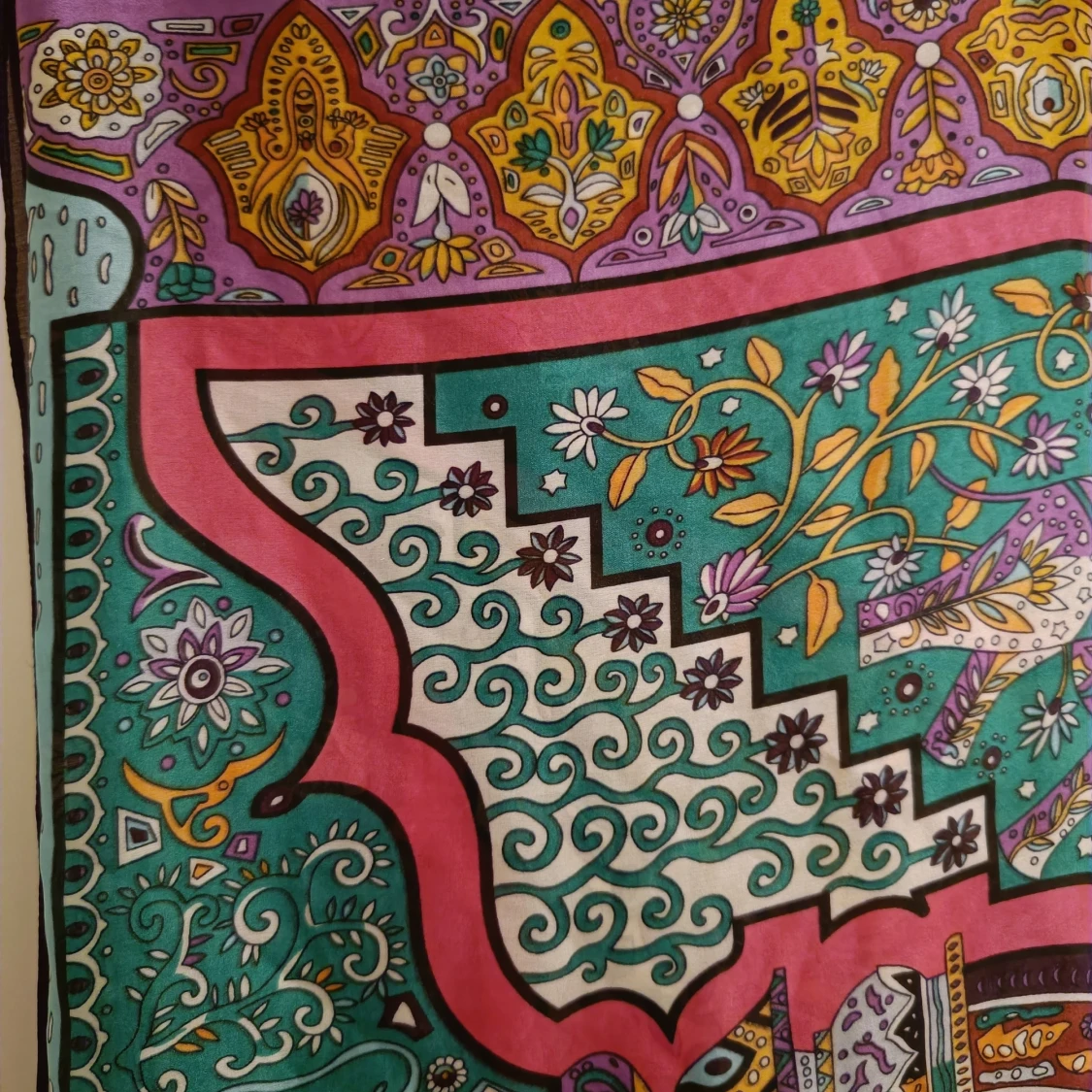 Stor mönstrad sjal - 37